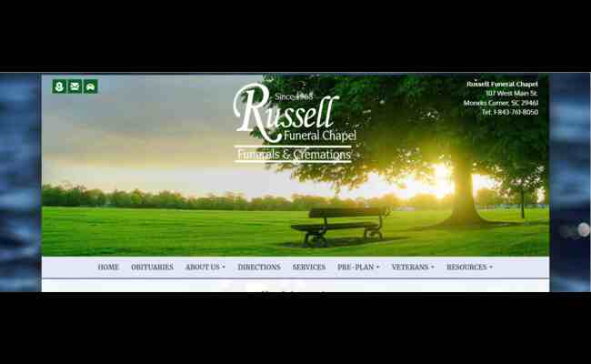 Russell Funeral Home Obituaries Moncks Corner 2023 Best Info